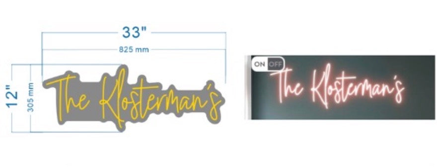 The Klosterman's Neon Sign