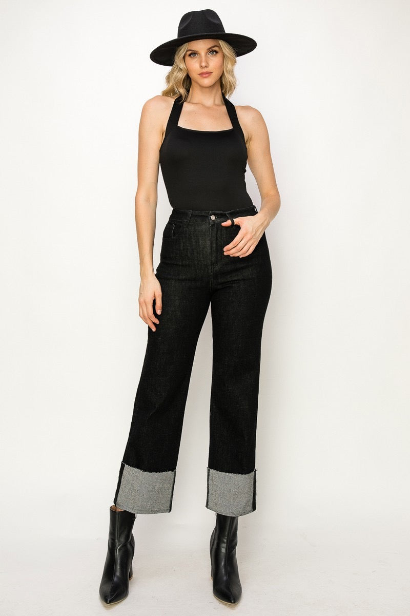 The Bea Straight Cuff Denim