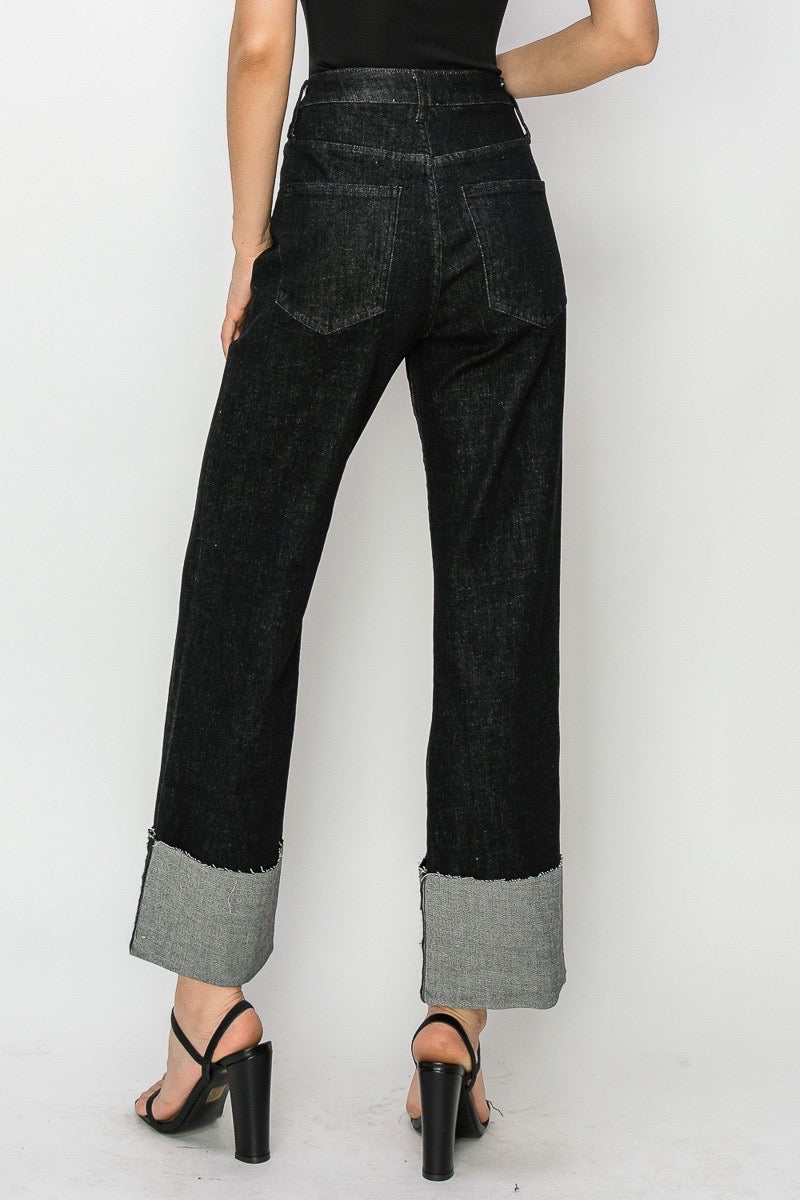 The Bea Straight Cuff Denim