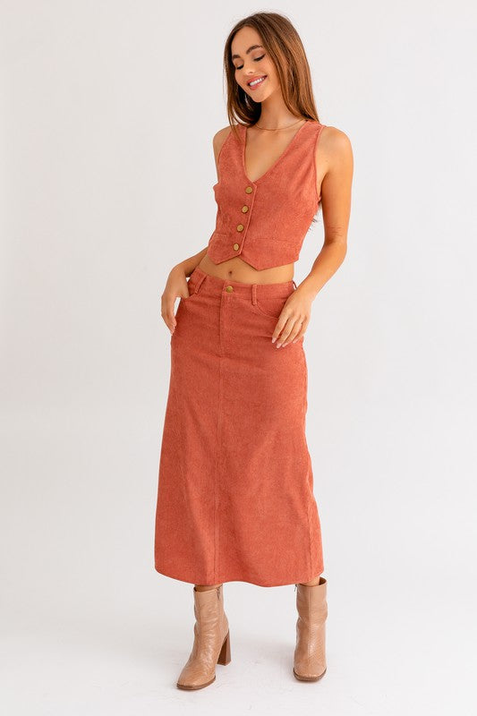 The Cord Maxi Skirt