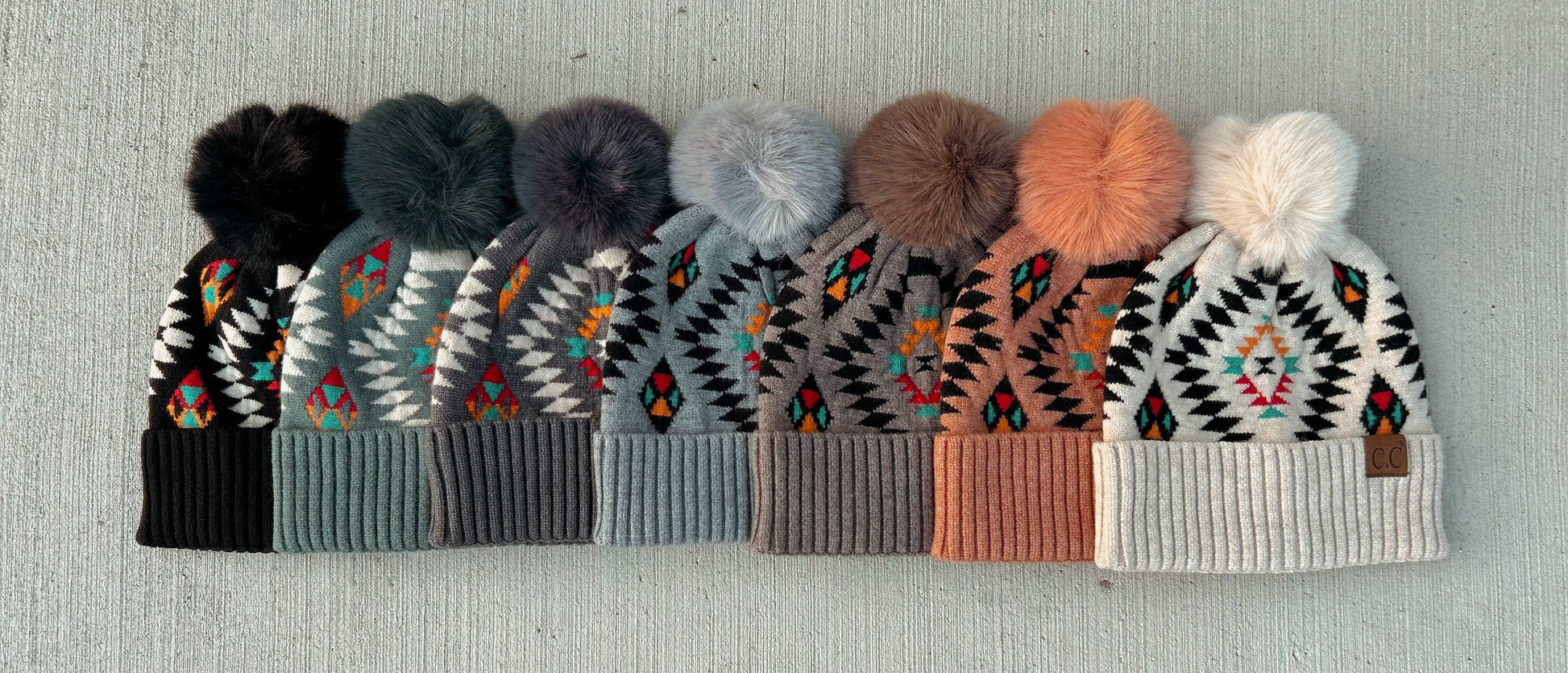 Meant to Be Aztec C.C Beanie