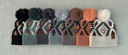 Meant to Be Aztec C.C Beanie
