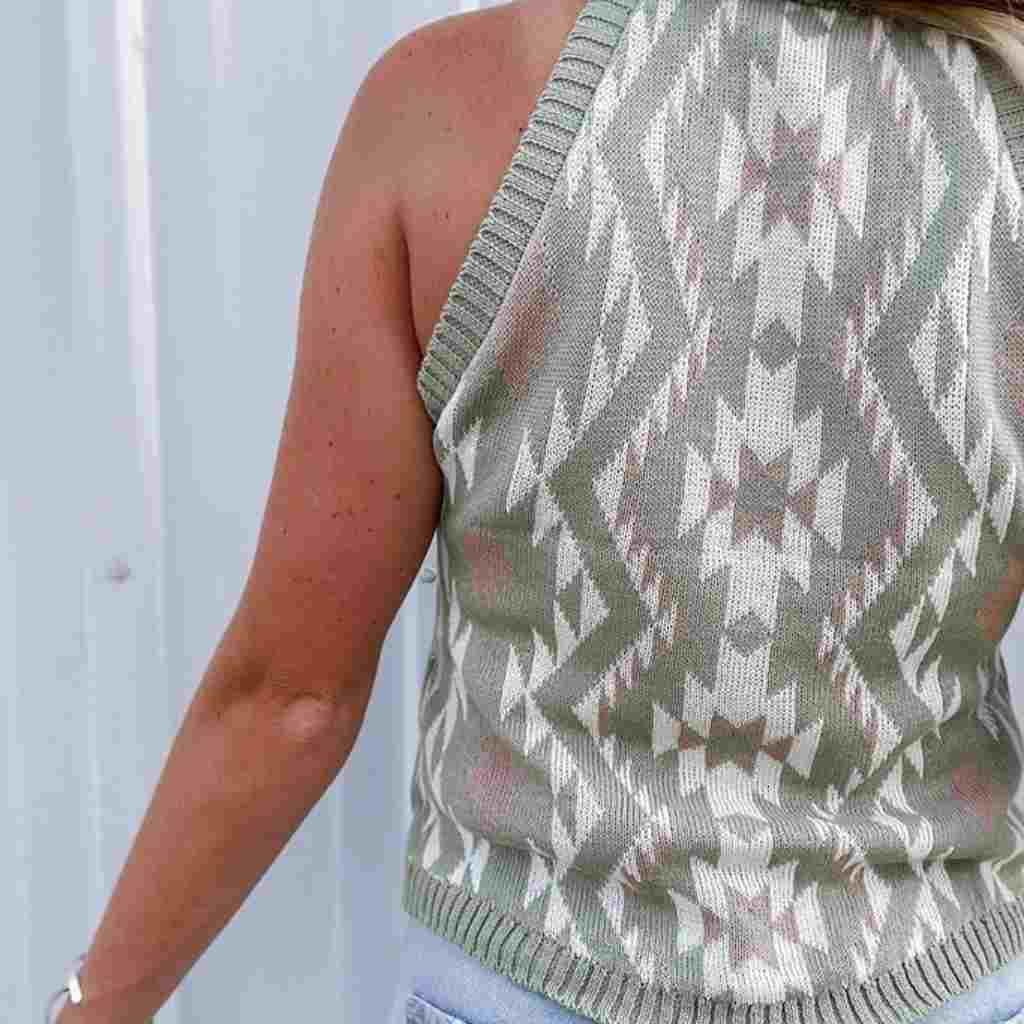 The Luna Aztec Tank Back