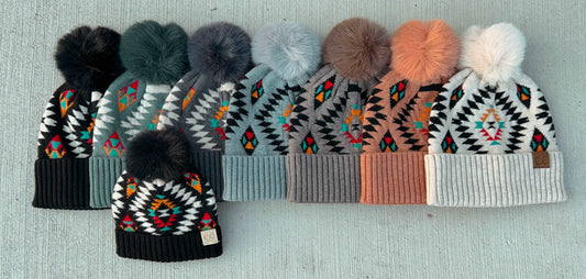 Meant to Be Aztec C.C Beanie