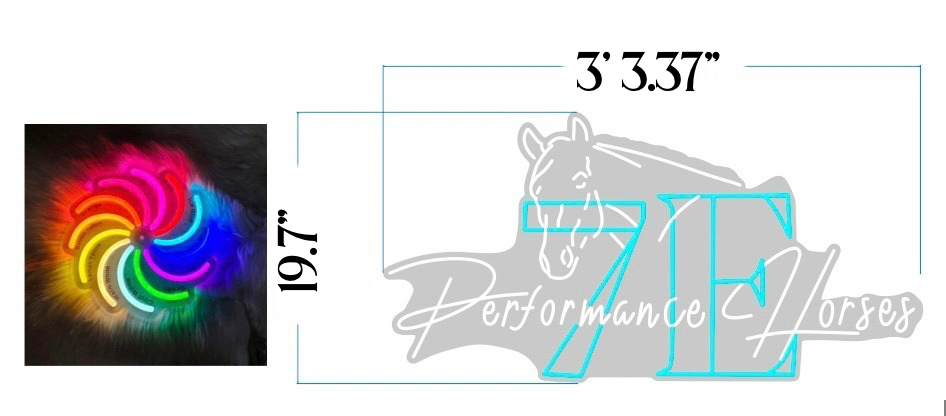 7E Performance Horses - Outdoor Grade Sign