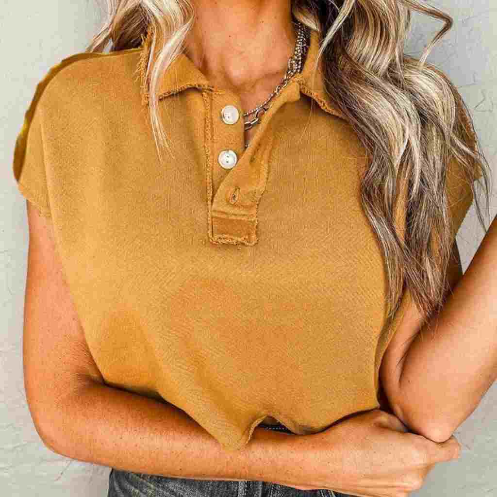 The Kira Casual Top Close Up