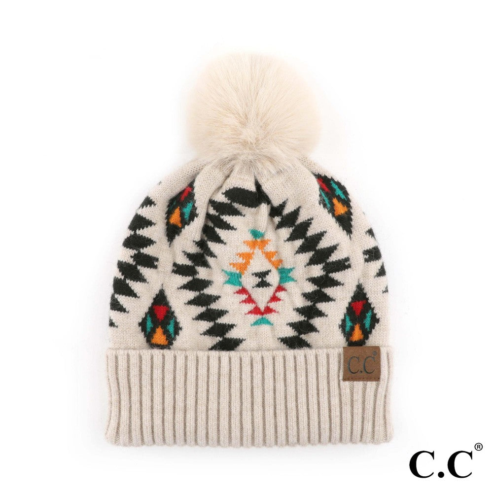 Meant to Be Aztec C.C Beanie