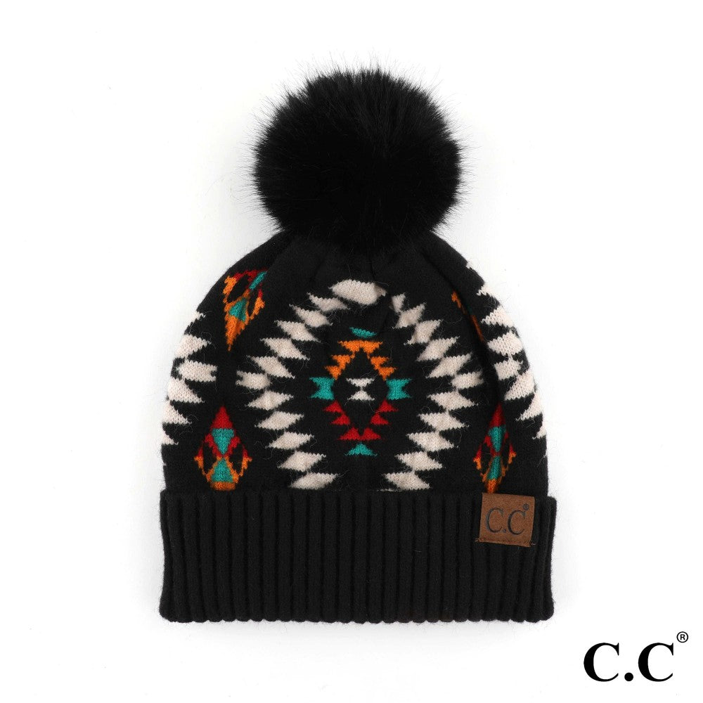 Meant to Be Aztec C.C Beanie