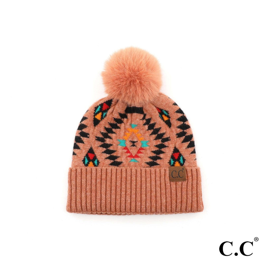 Meant to Be Aztec C.C Beanie