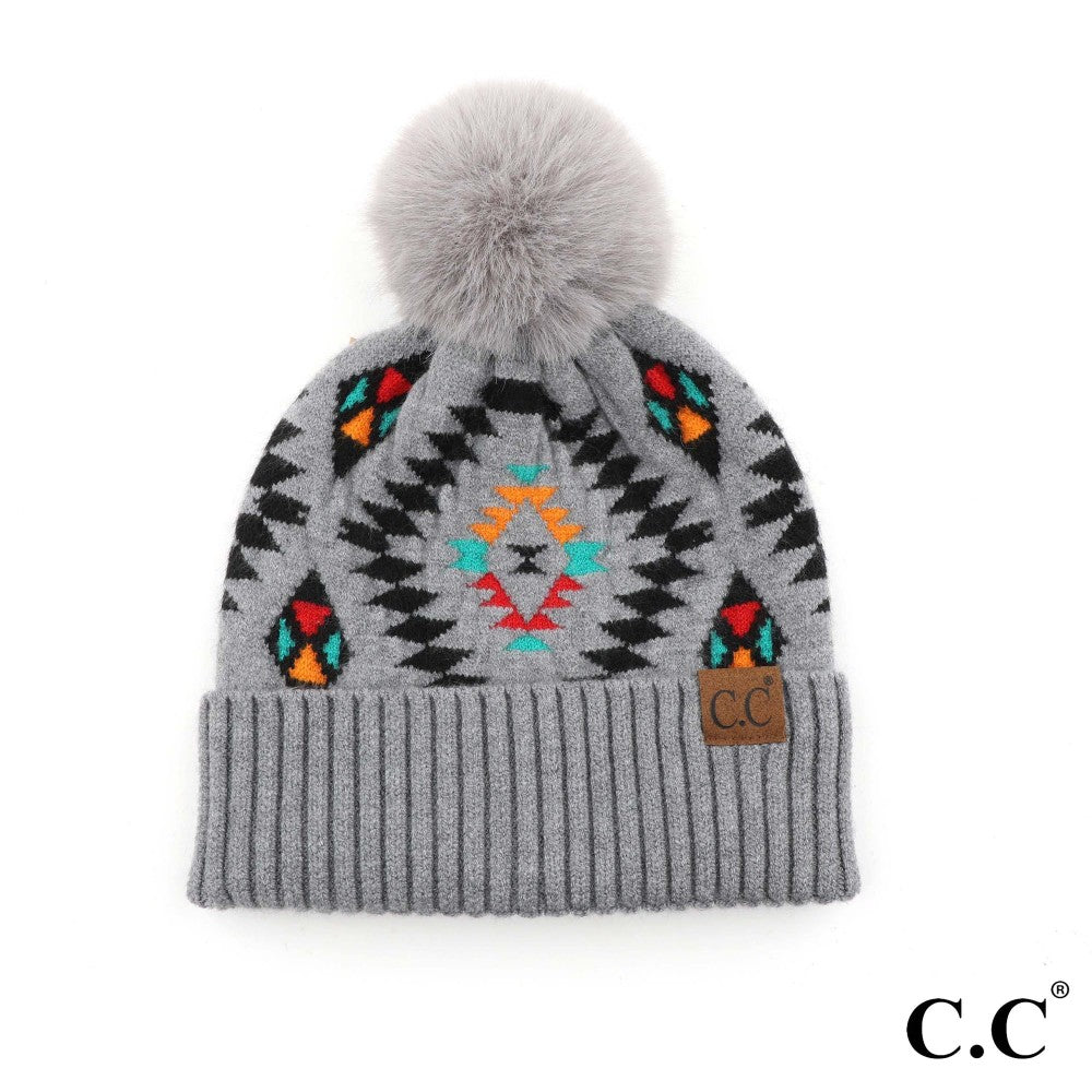 Meant to Be Aztec C.C Beanie
