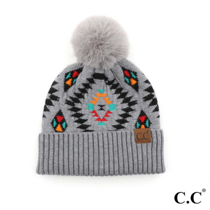 Meant to Be Aztec C.C Beanie
