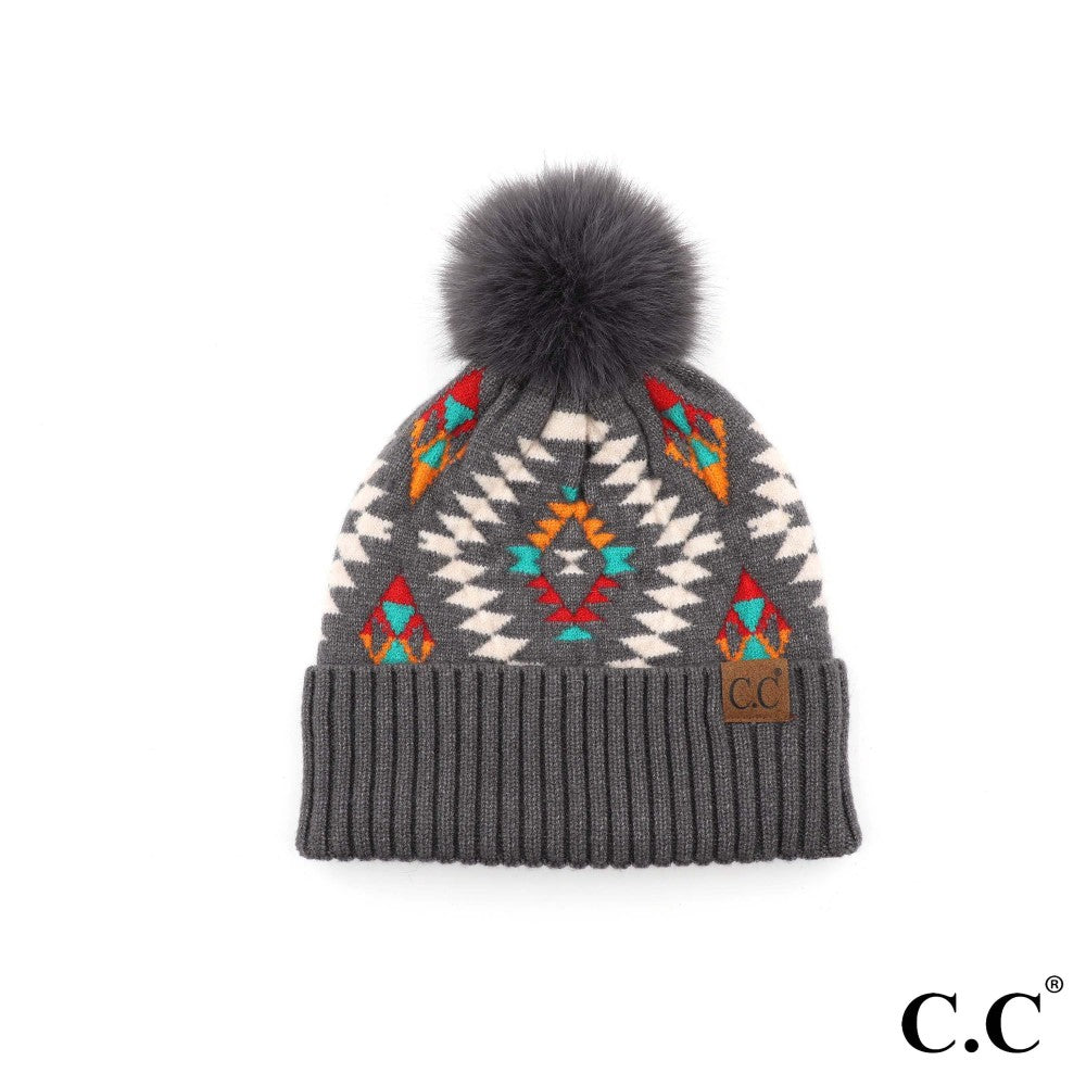 Meant to Be Aztec C.C Beanie