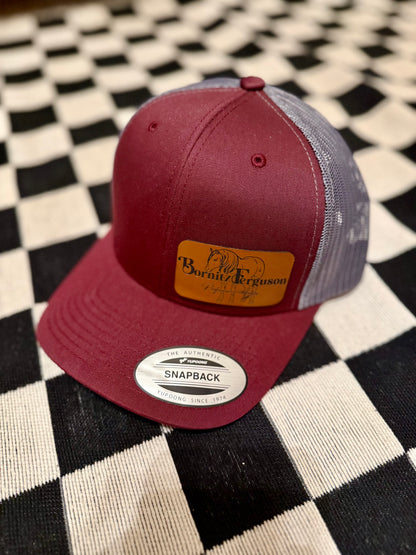Richardson 112 Retro Trucker Caps with Custom Leather Patch