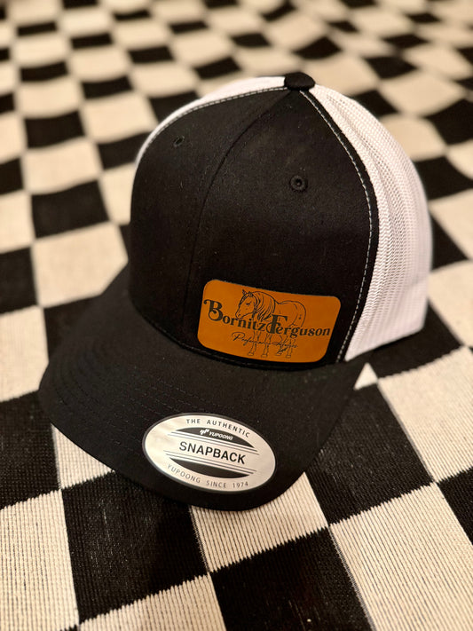 Richardson 112 Retro Trucker Caps with Custom Leather Patch