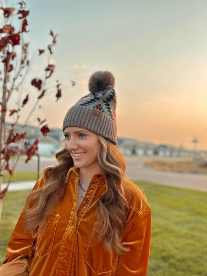 Meant to Be Aztec C.C Beanie