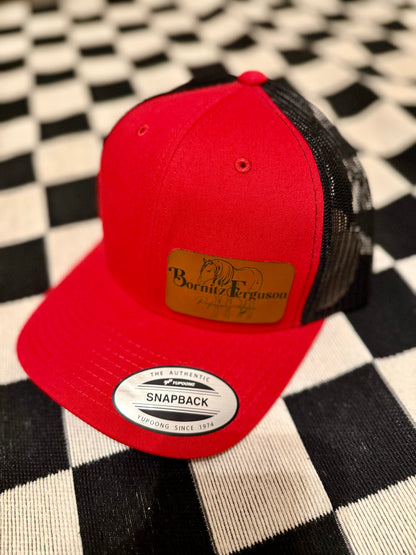 Richardson 112 Retro Trucker Caps with Custom Leather Patch