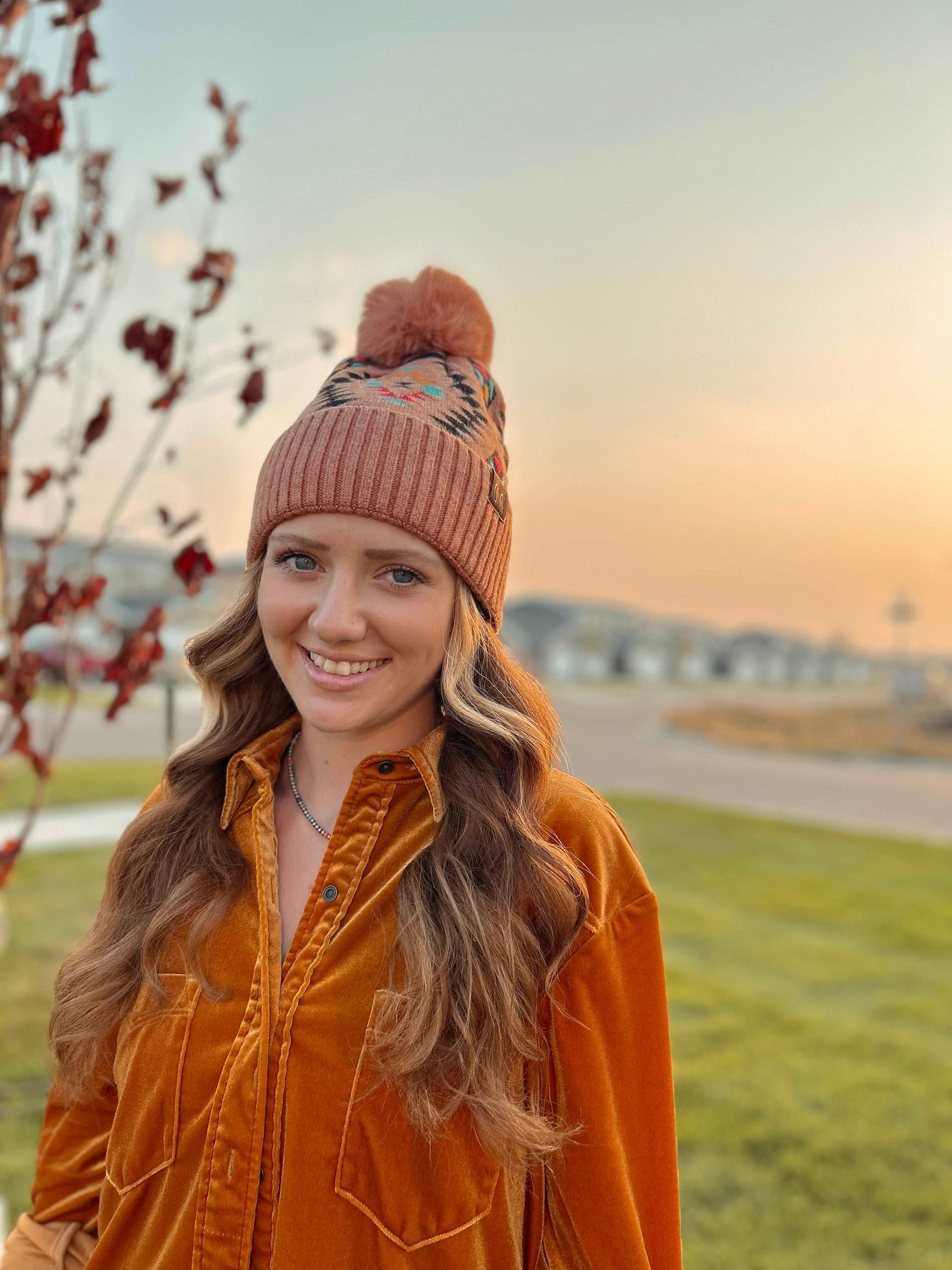 Meant to Be Aztec C.C Beanie
