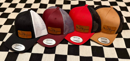 Richardson 112 Retro Trucker Caps with Custom Leather Patch