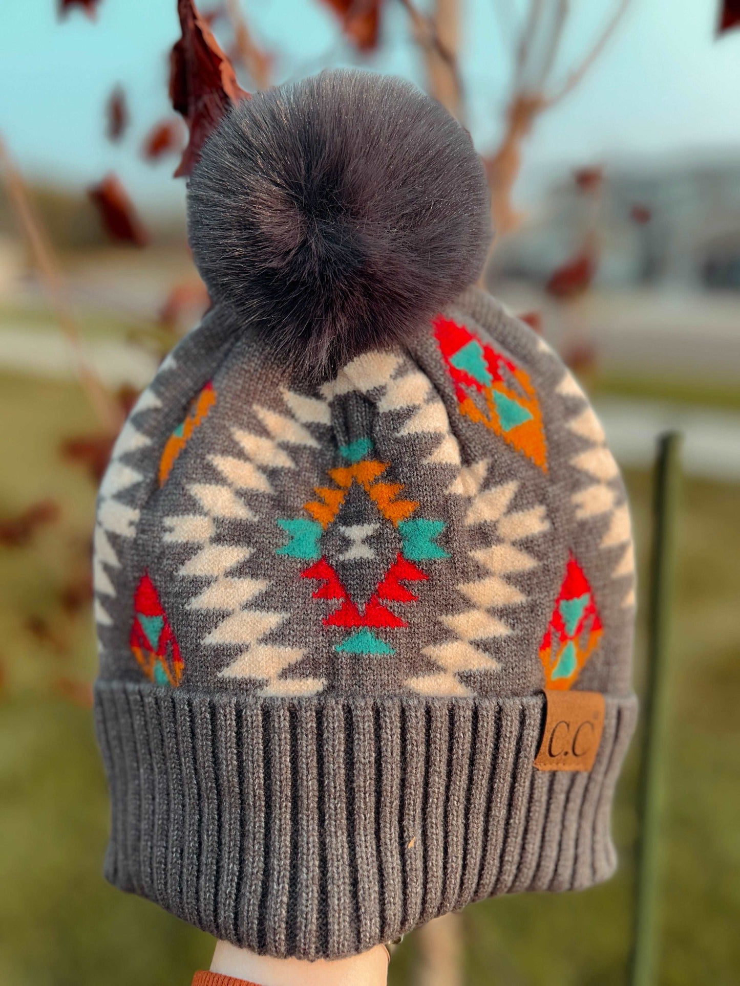 Meant to Be Aztec C.C Beanie