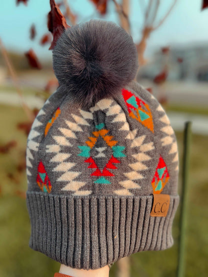 Meant to Be Aztec C.C Beanie