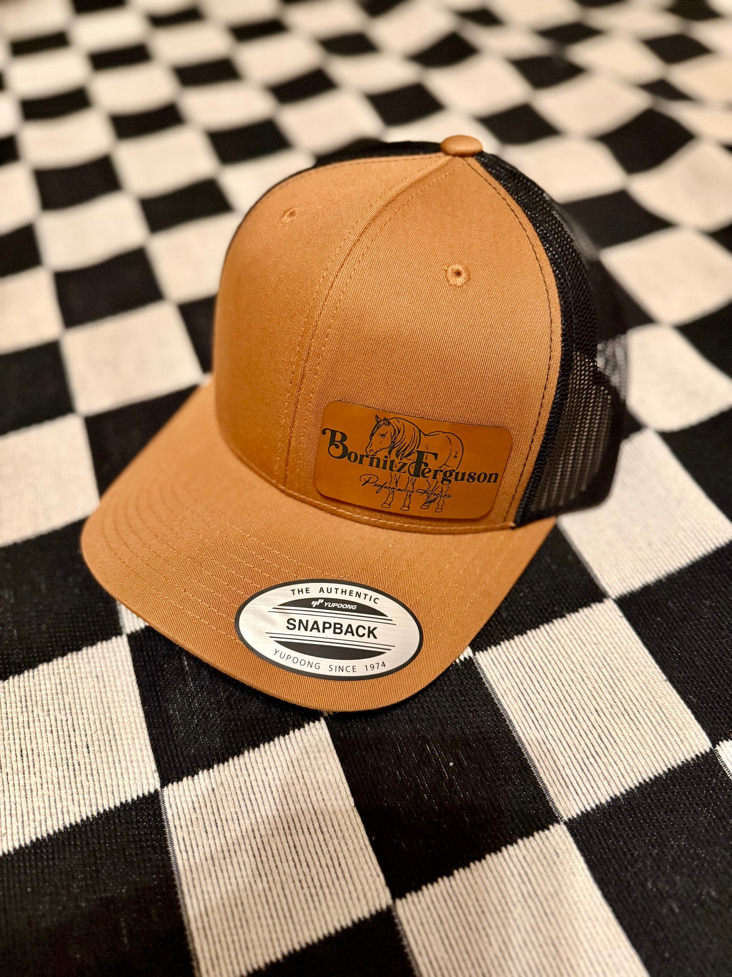 7E Performance Horses Trucker Cap with Leather Patch
