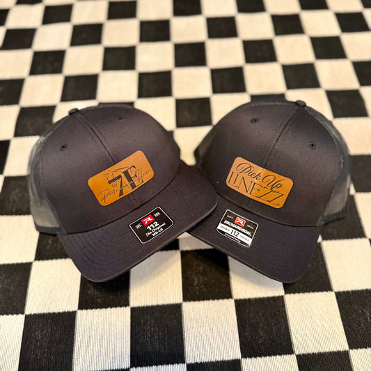 This Fame is On Fire Trucker Cap with Leather Patch