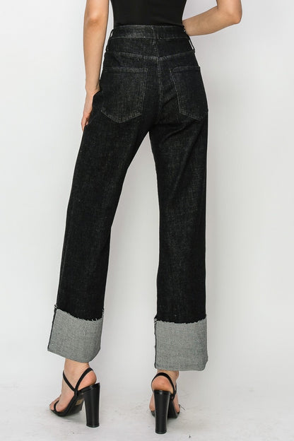 The Bea Straight Cuff Denim