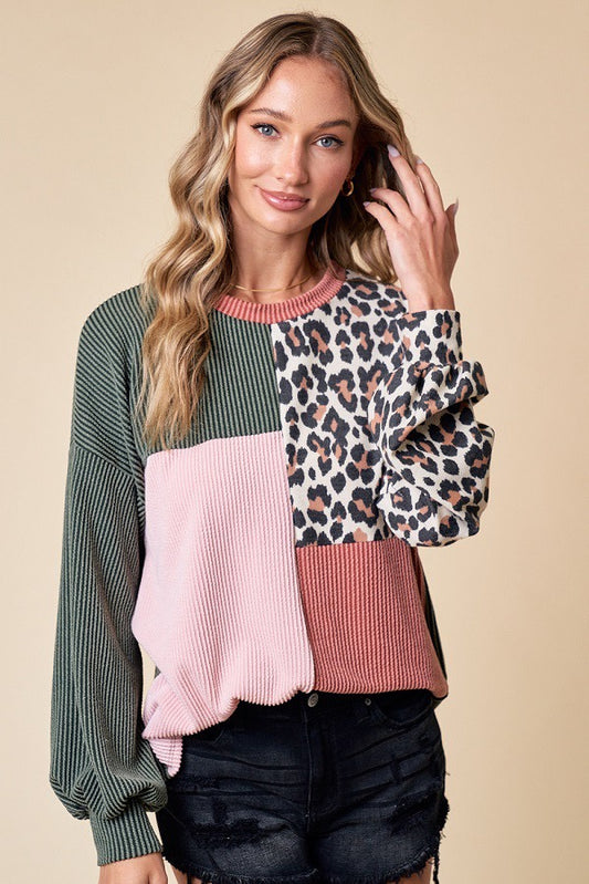 The Hannah Color Block Top