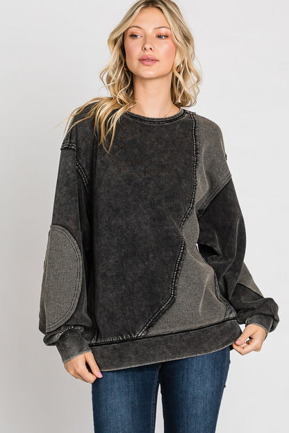 The Victoria Vintage Patch Crew Neck