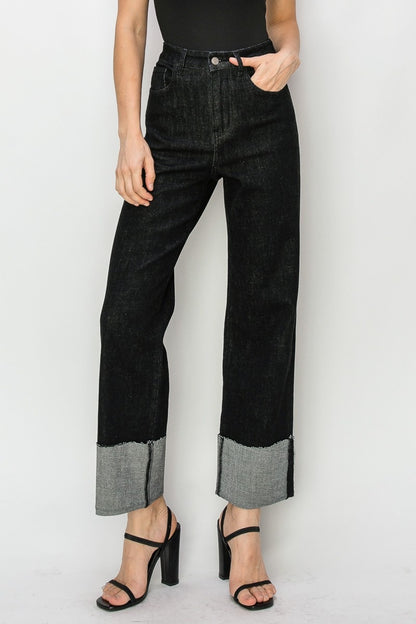 The Bea Straight Cuff Denim