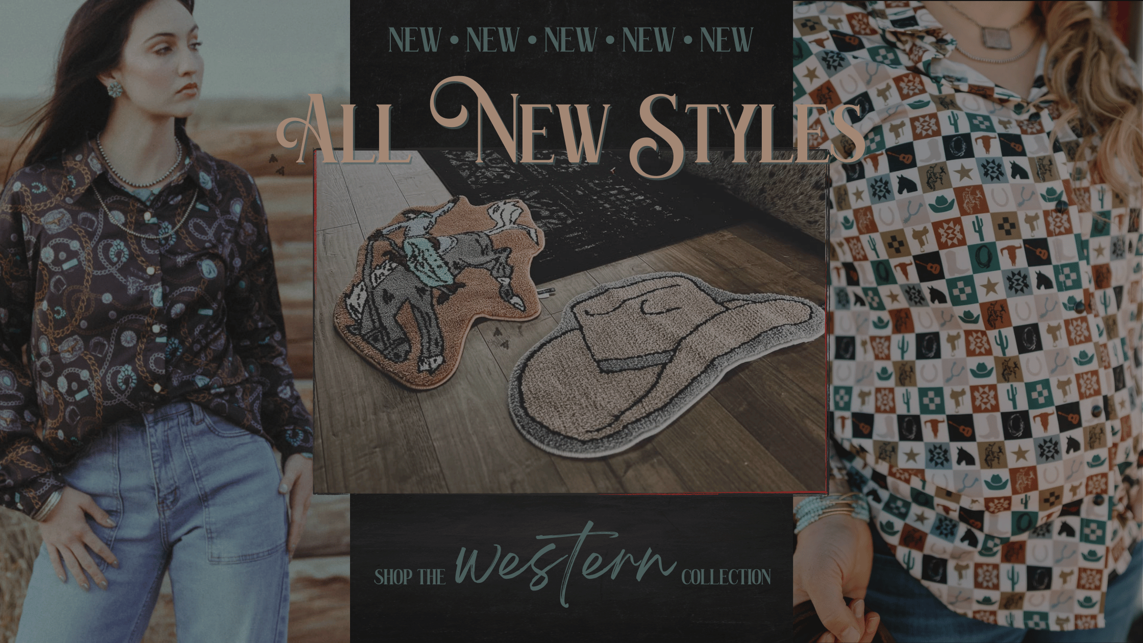 The western collection banner image at Unapologetically. 